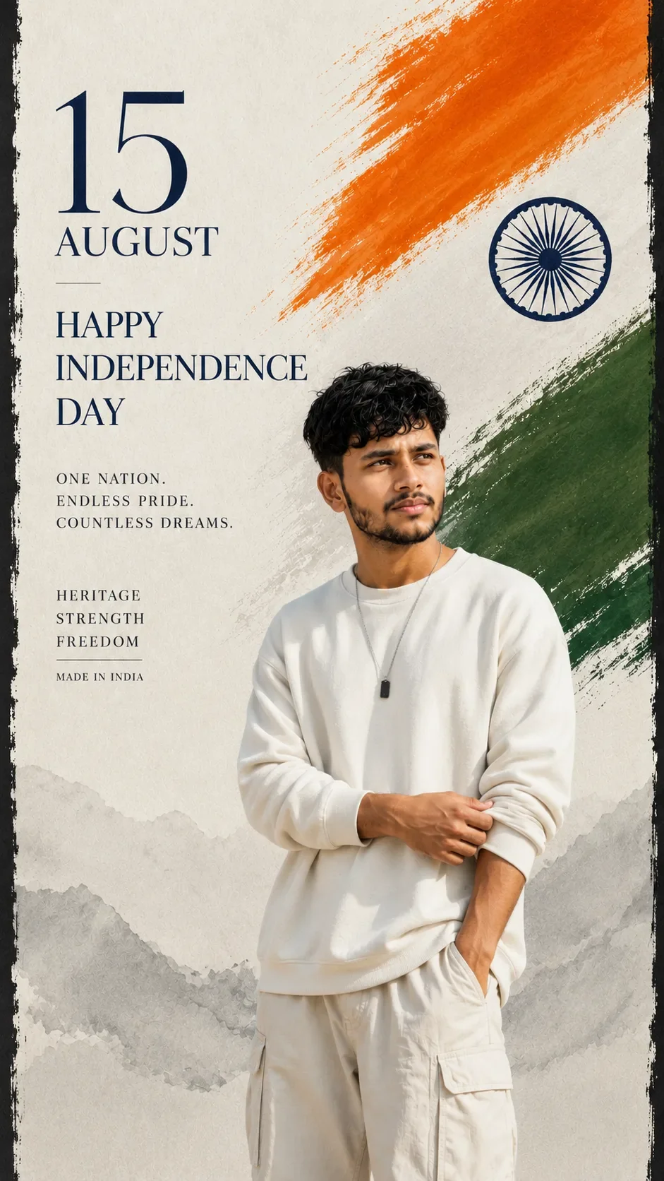 15 August | Independence Day AI Photo Prompt preview example result