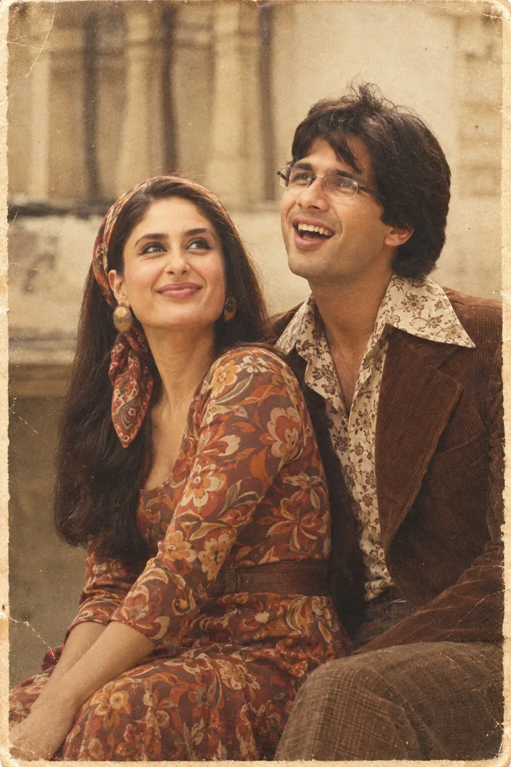 1970s South Asian Couple AI Photo Prompt preview example result