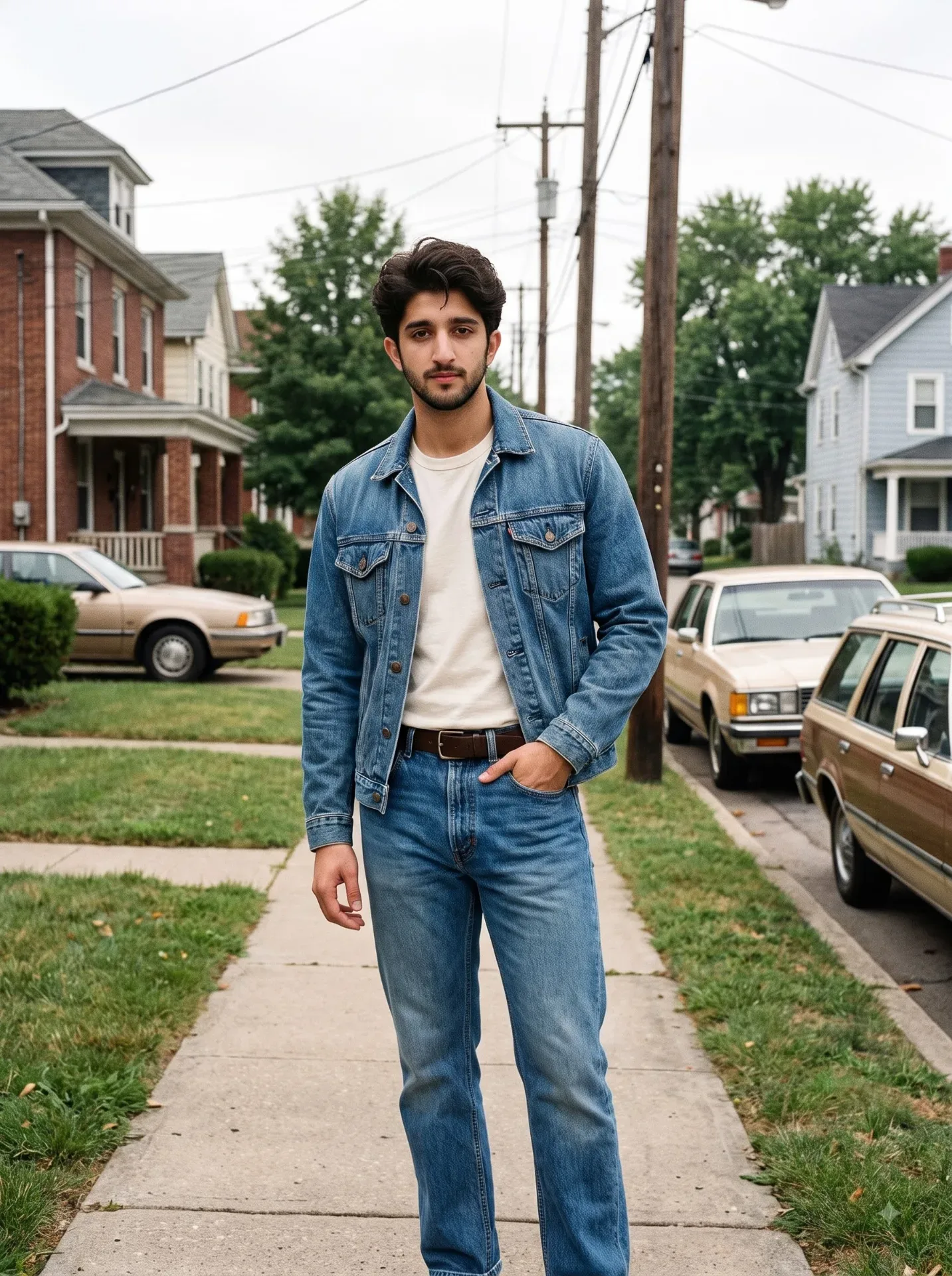 1980s American Male Street Portrait AI Photo Prompt preview example result
