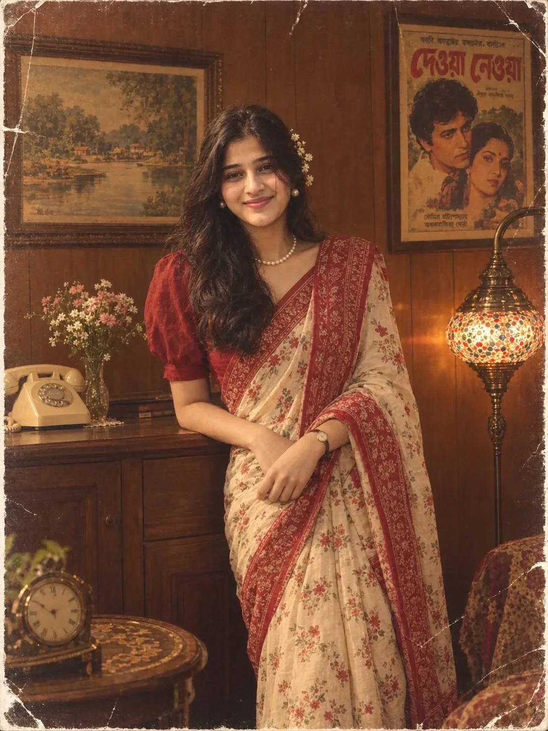 1980s Indian Retro Portrait 80s And 90s AI Photo Prompt preview example result