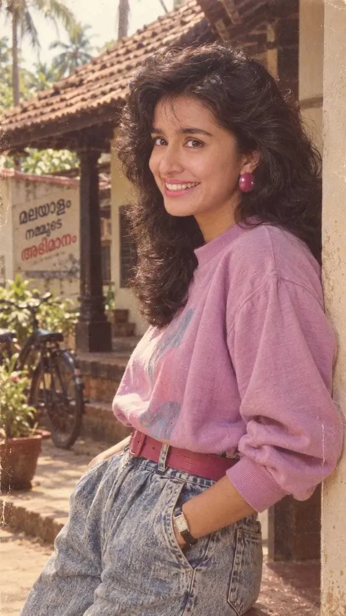 1980s Retro Portrait AI Photo Prompt preview example result