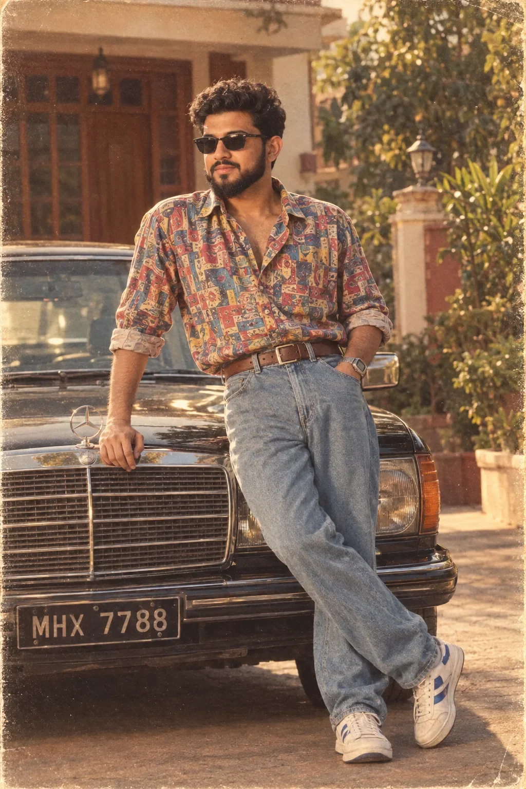 1990s Nostalgic Analog Film Aesthetic Portrait AI Photo Prompt preview example result