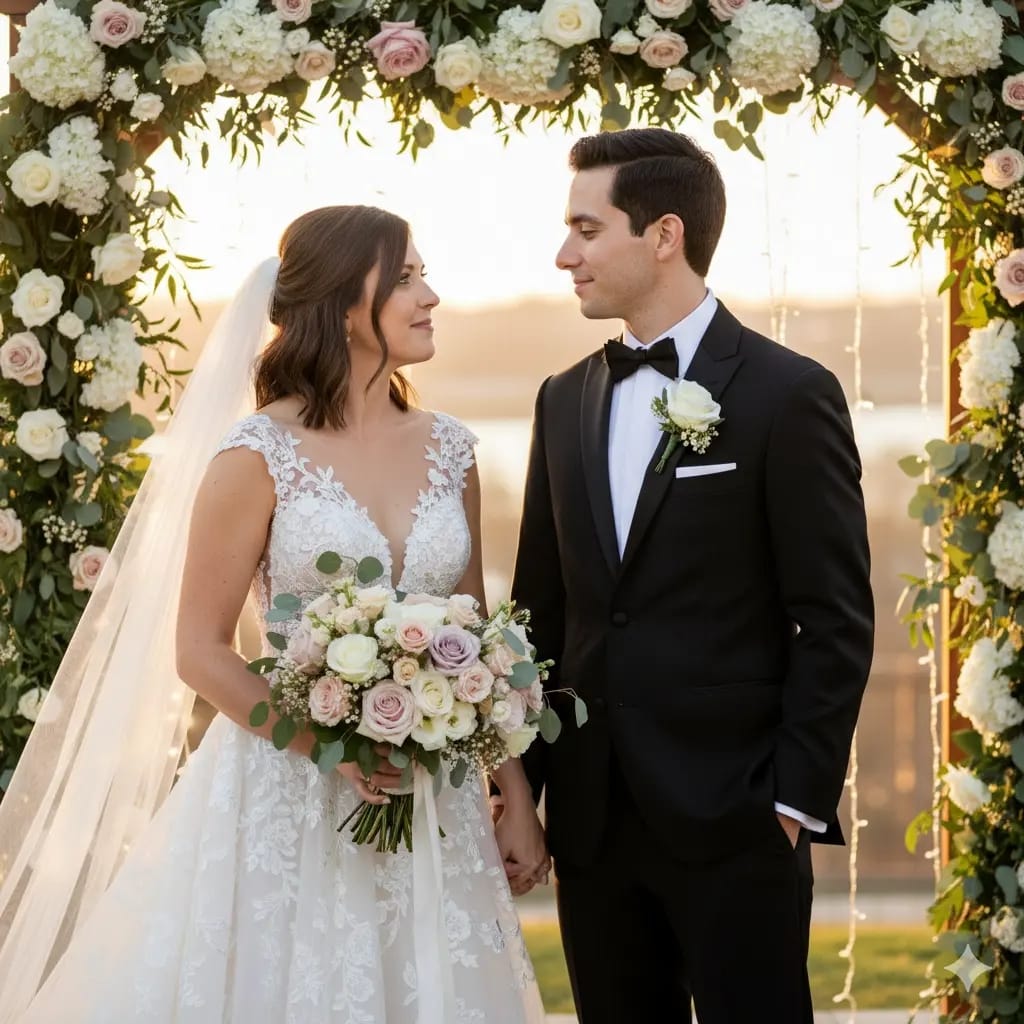 Evening Wedding free gemini ai prompt copy paste