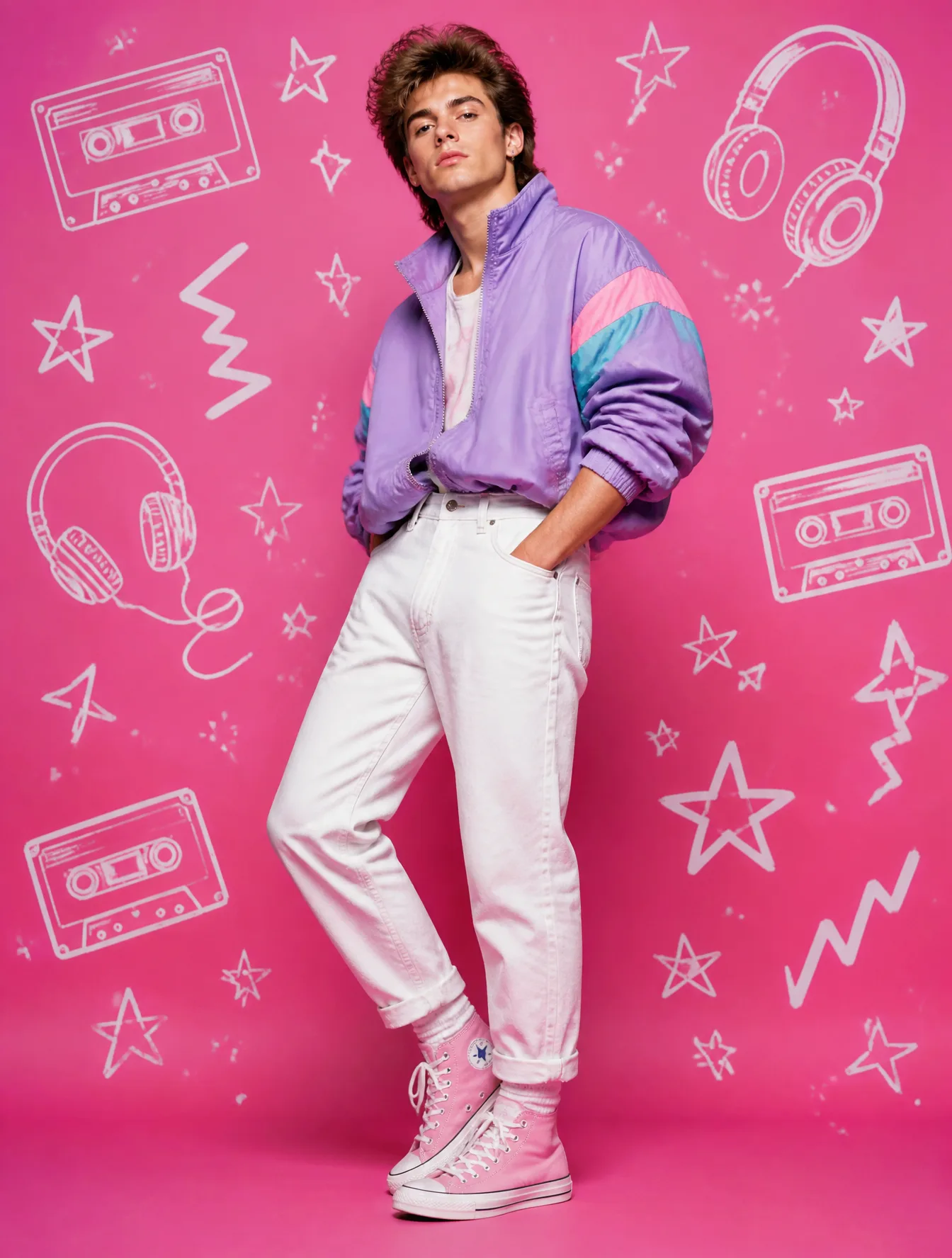 80S Retro Popa Young Man In AI Photo Prompt generated preview