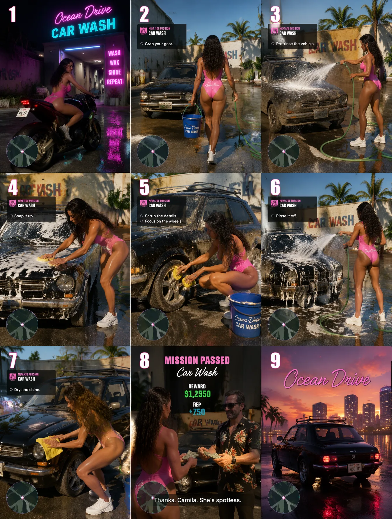 9 3X3 Aesthetic Concept AI Photo Prompt generated preview