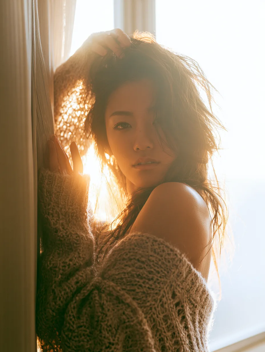 A 23-Year-Old Japanese Woman Wears A Loose-Fitting AI Photo Prompt generated preview