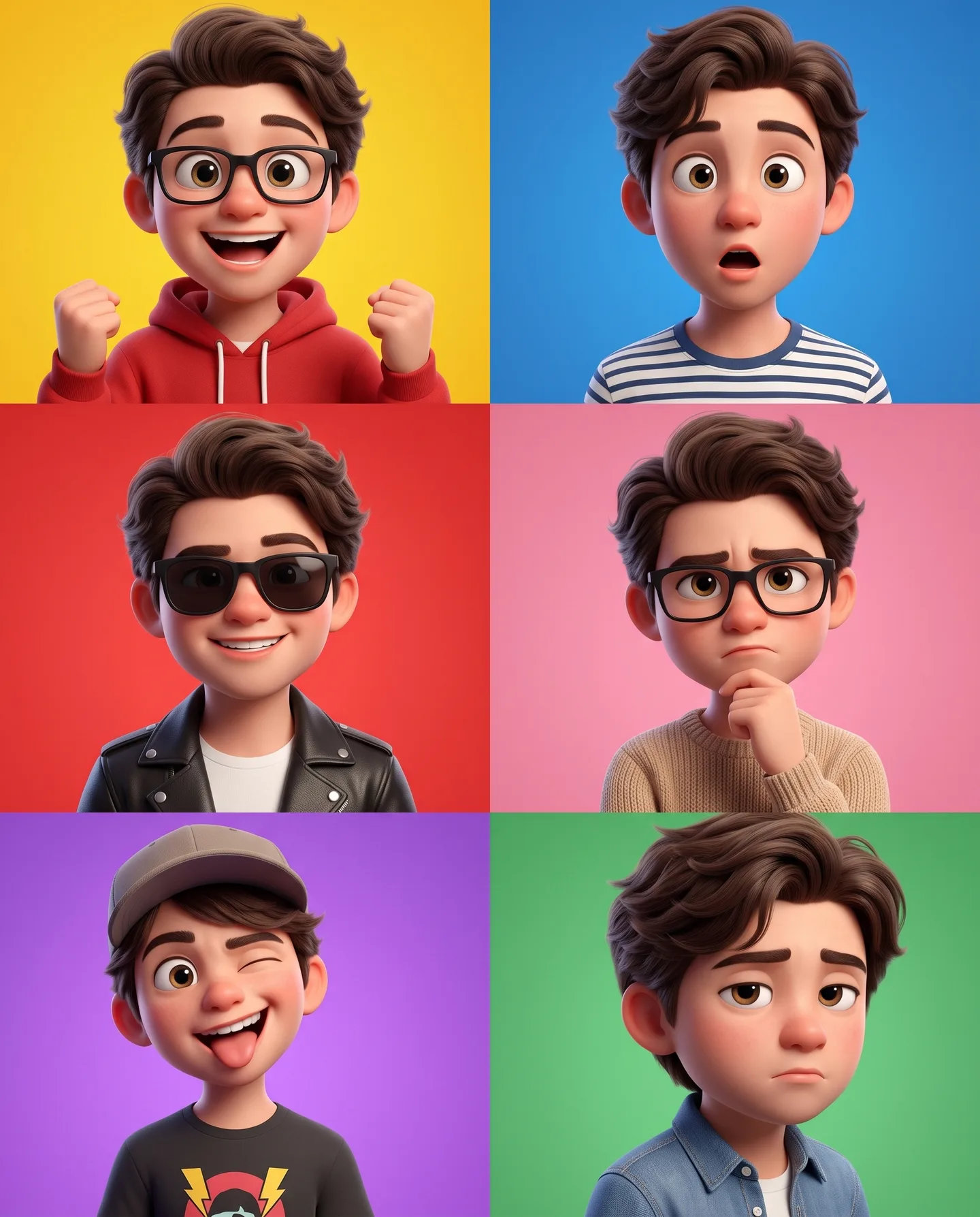 A 3D Pixar-Style Animated Young Male AI Photo Prompt generated preview