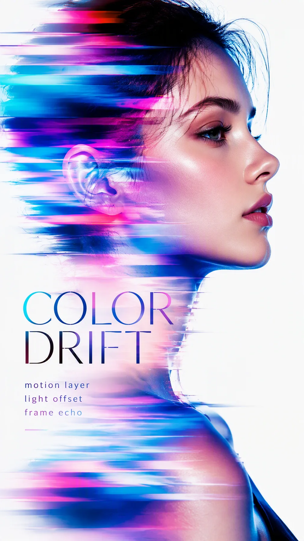 A 9:16 Experimental Beauty Portrait Poster AI Photo Prompt generated preview