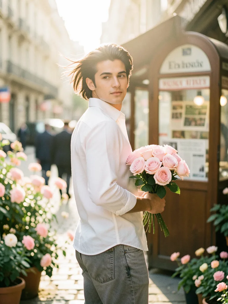 A Beautiful Young Man With Dark AI Photo Prompt generated preview