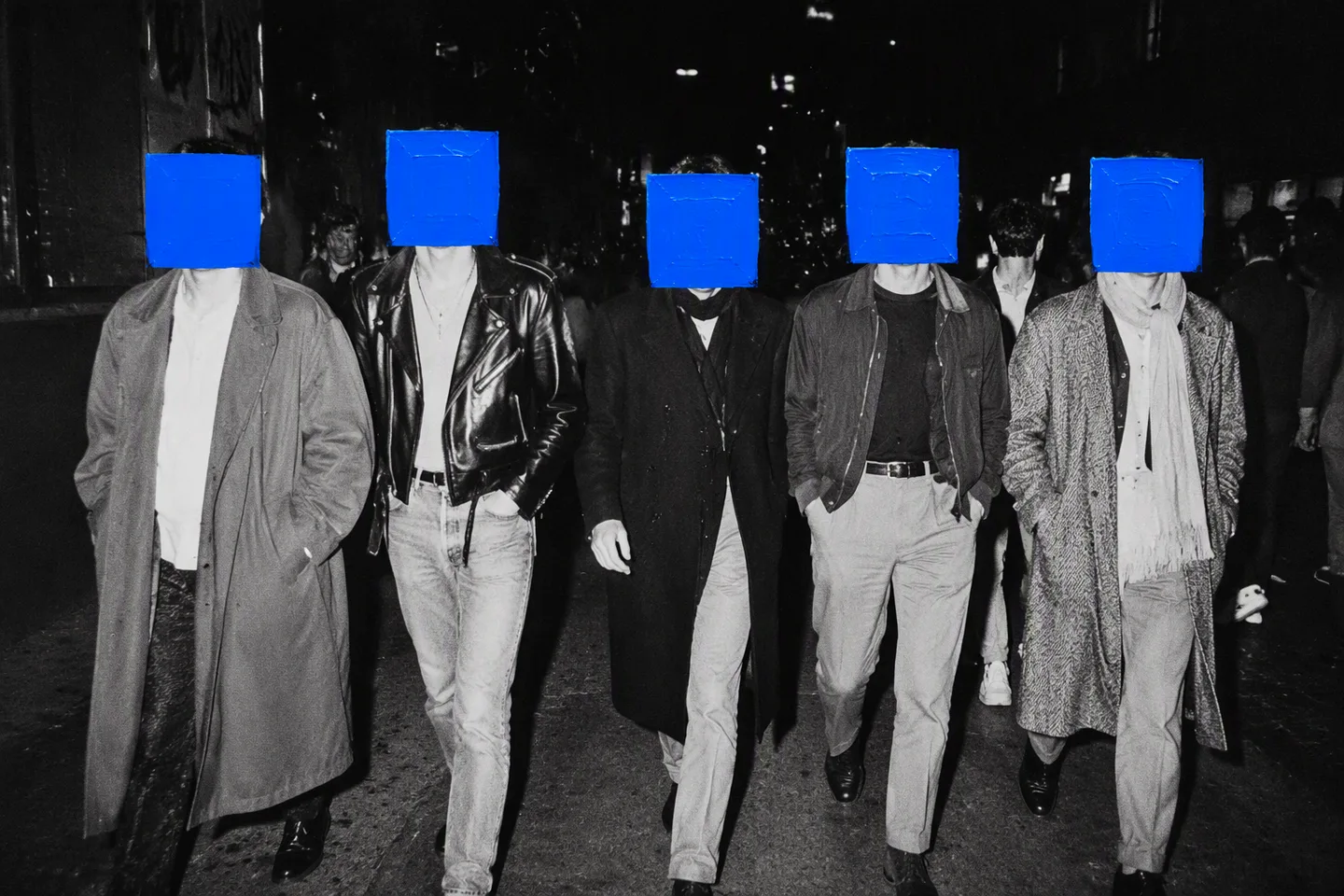 A Black And White Analog Night AI Photo Prompt generated preview