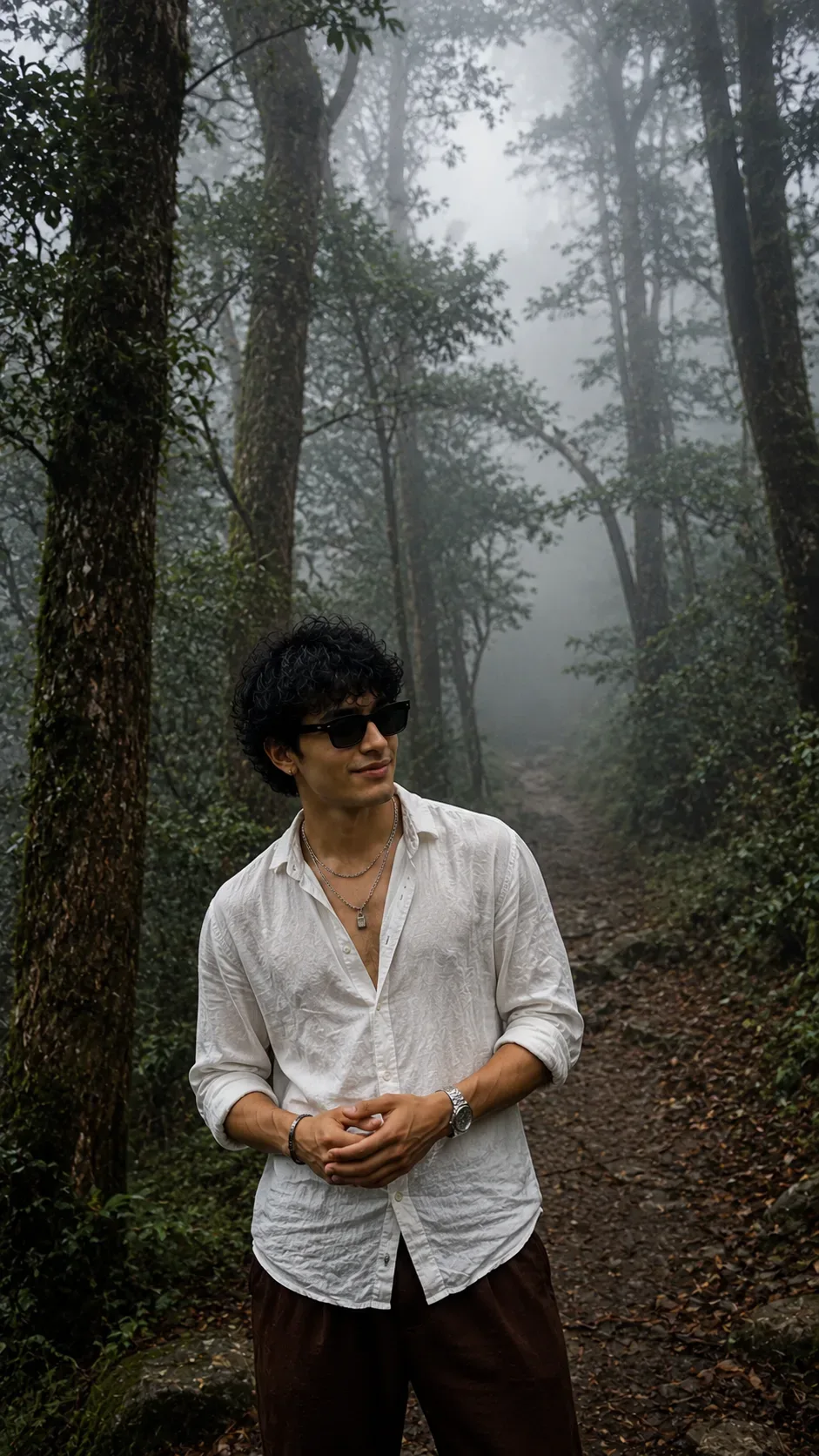 A Break From Everything Mist, Mountains & Quiet AI Photo Prompt preview example result