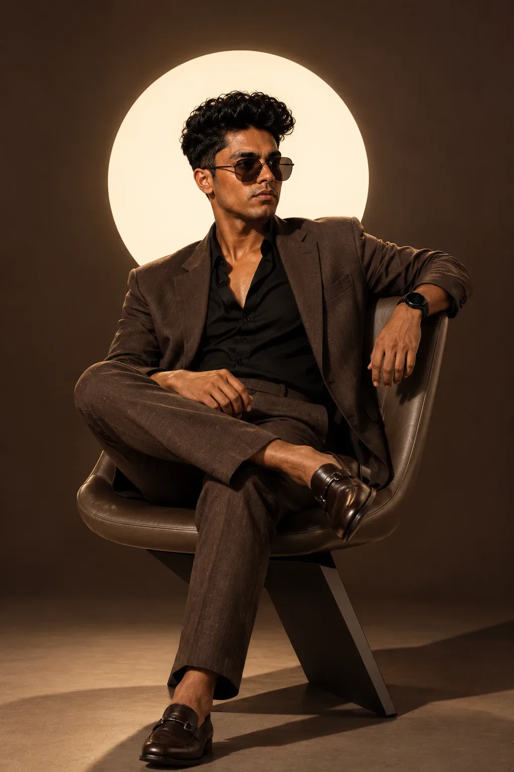 A Cinematic Studio Portrait Of A Young Man AI Photo Prompt preview example result