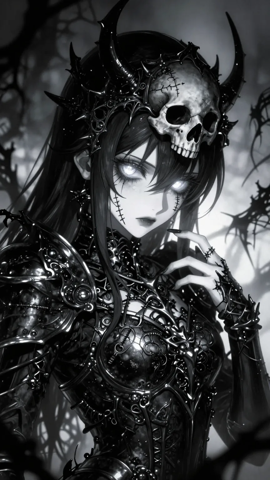 A Dark Anime Portrait AI Photo Prompt generated preview