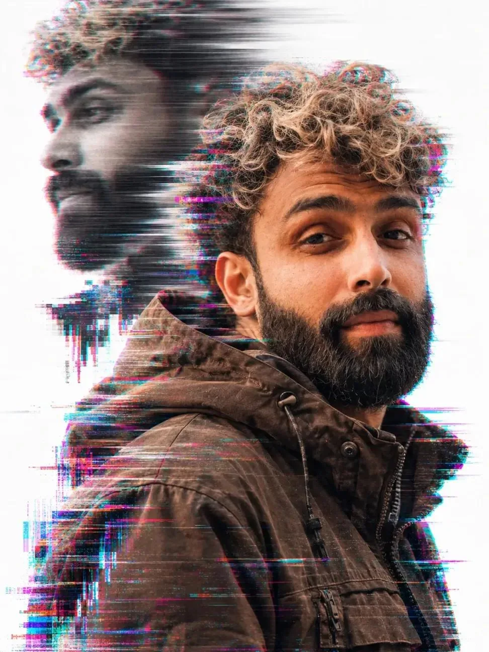 A Double Exposure AI Photo Prompt preview example result