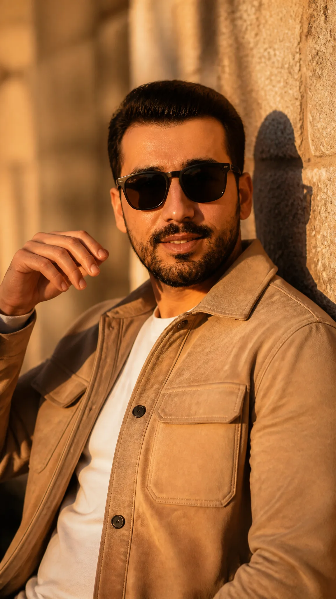A Golden Hour Portrait Of A AI Photo Prompt generated preview