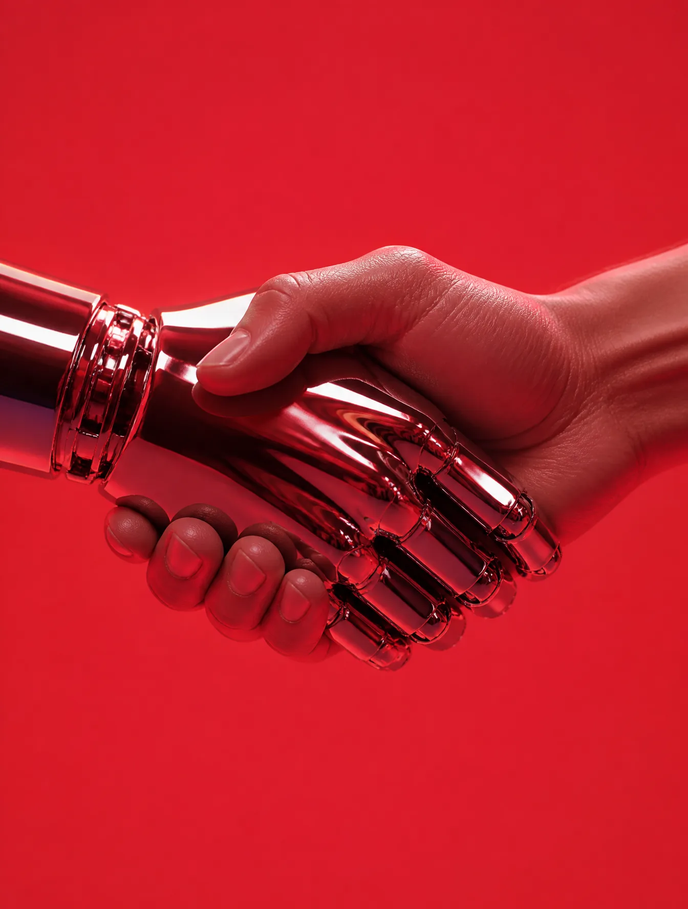 A Human Hand And A Polished AI Photo Prompt generated preview