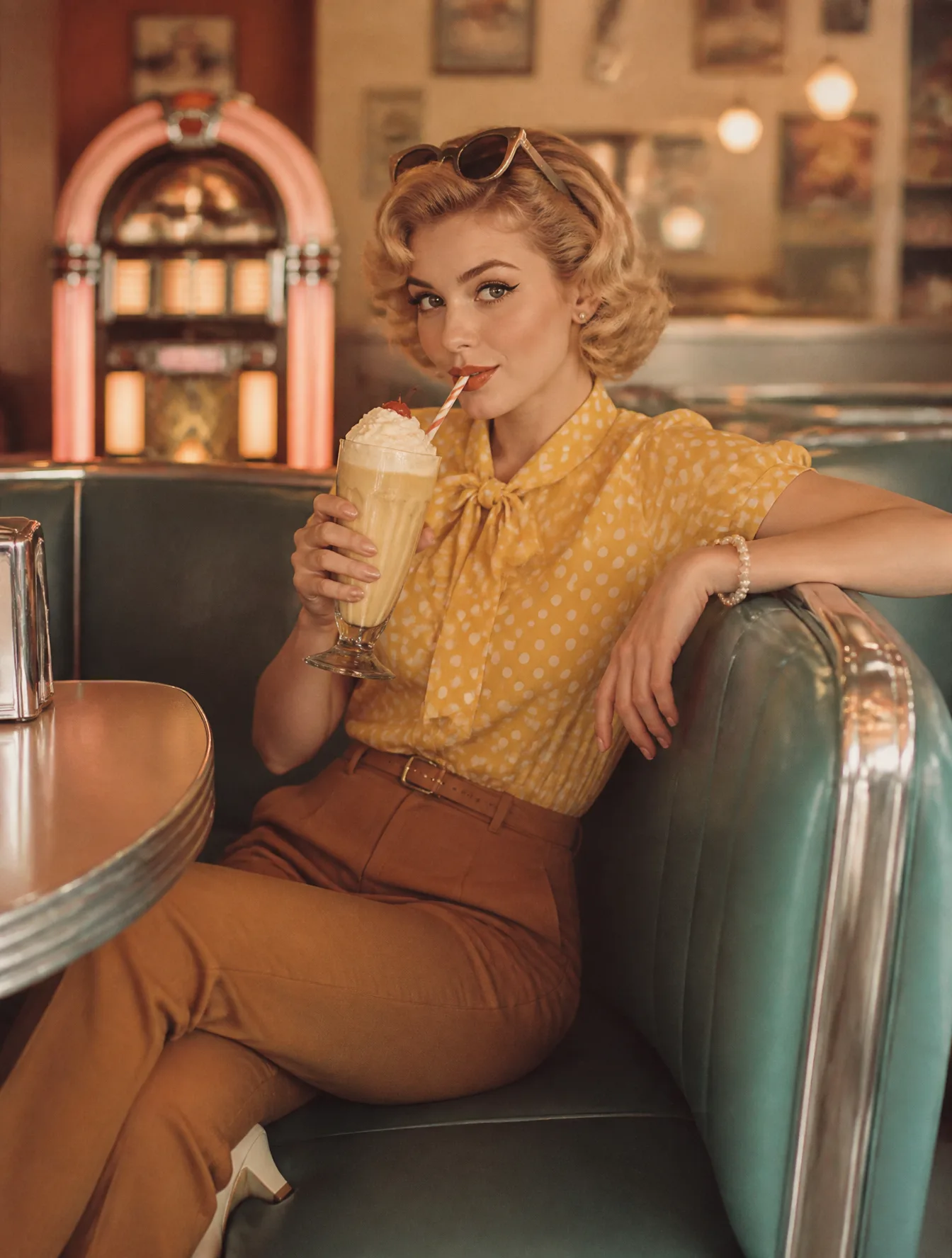 A Hyper-Realistic 1950S-Inspired Editorial Portrait Of AI Photo Prompt generated preview