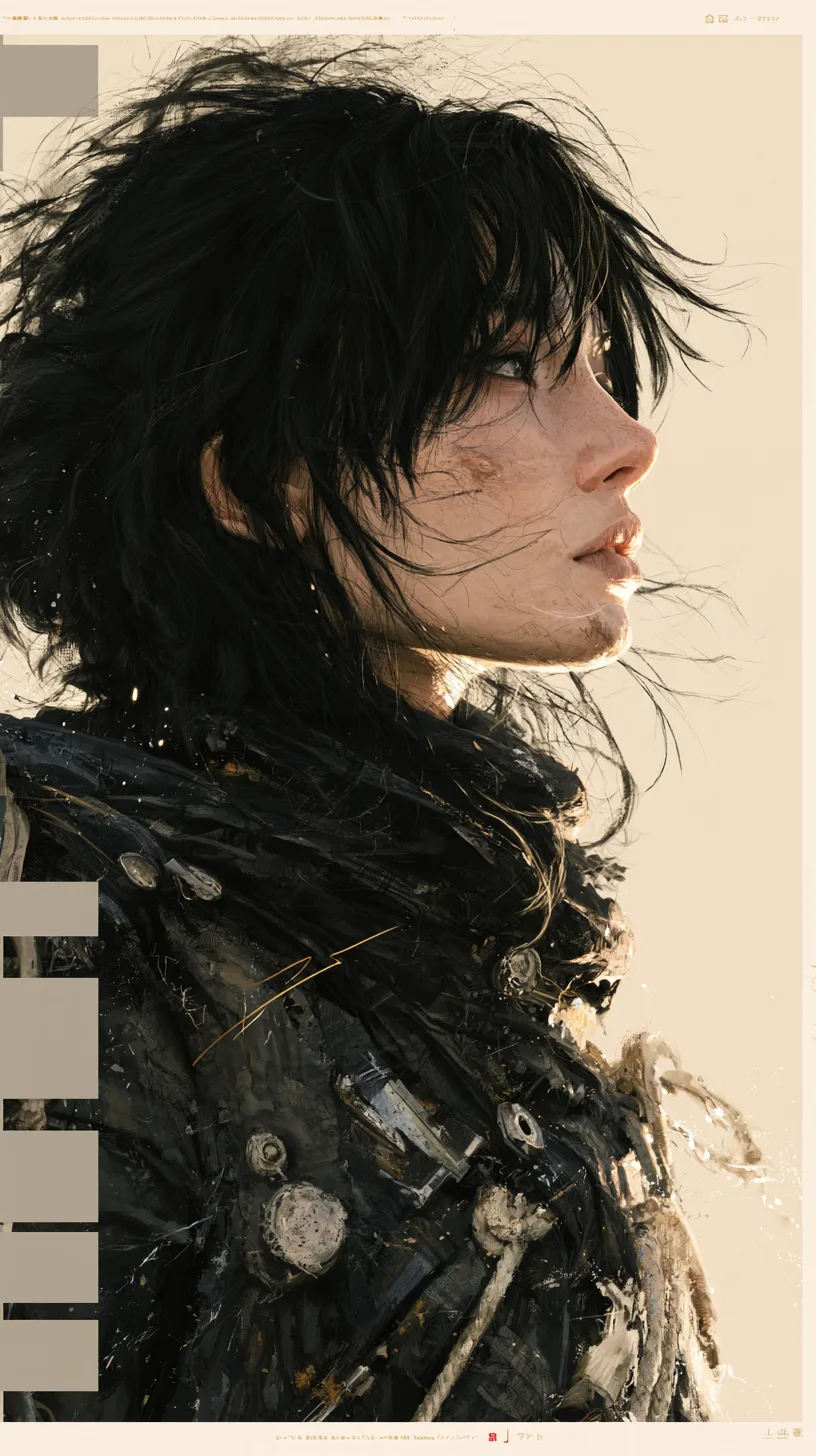 A Minimalist High-Fashion Anime Poster In AI Photo Prompt generated preview