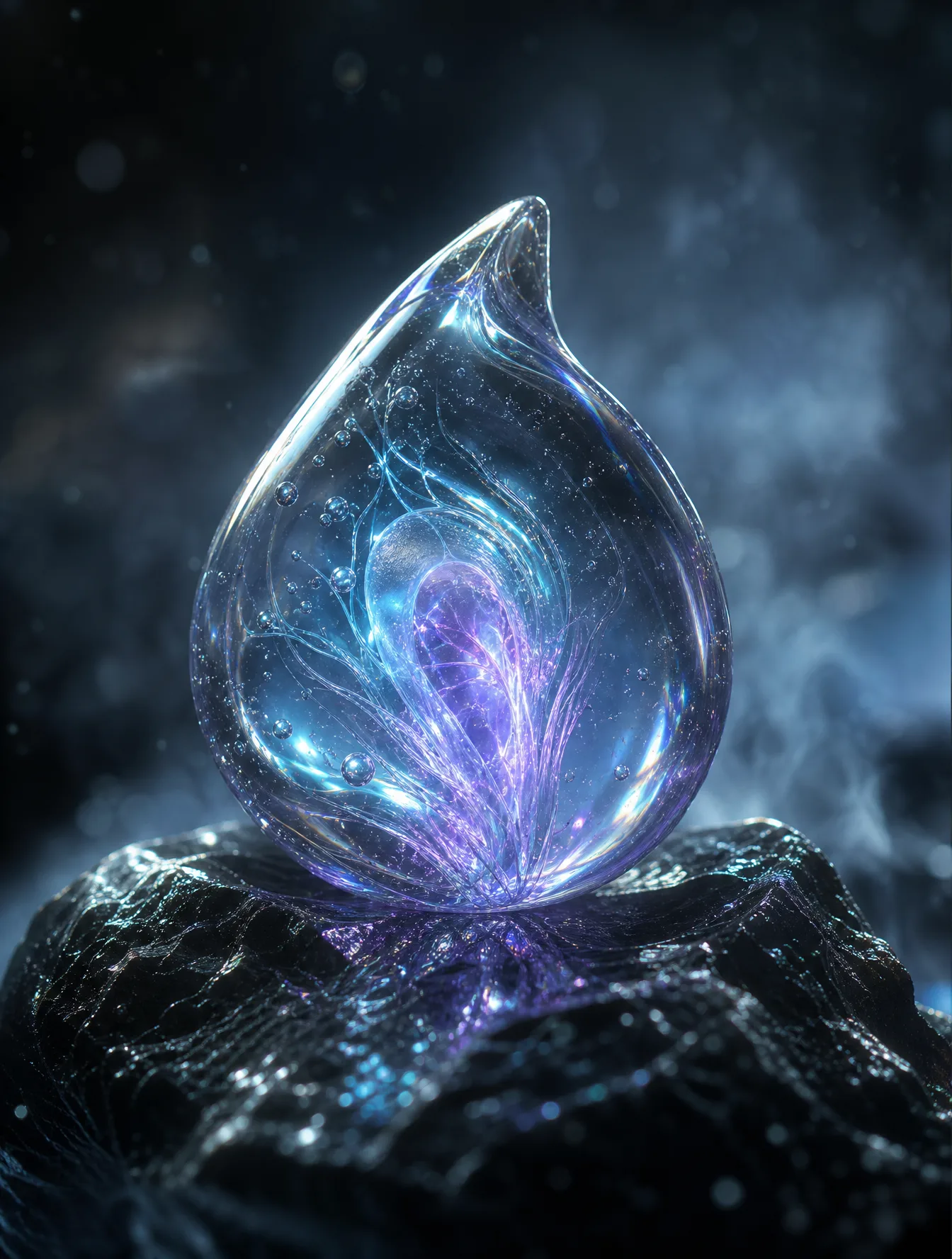A Mysterious Alien Seed Resting On AI Photo Prompt generated preview