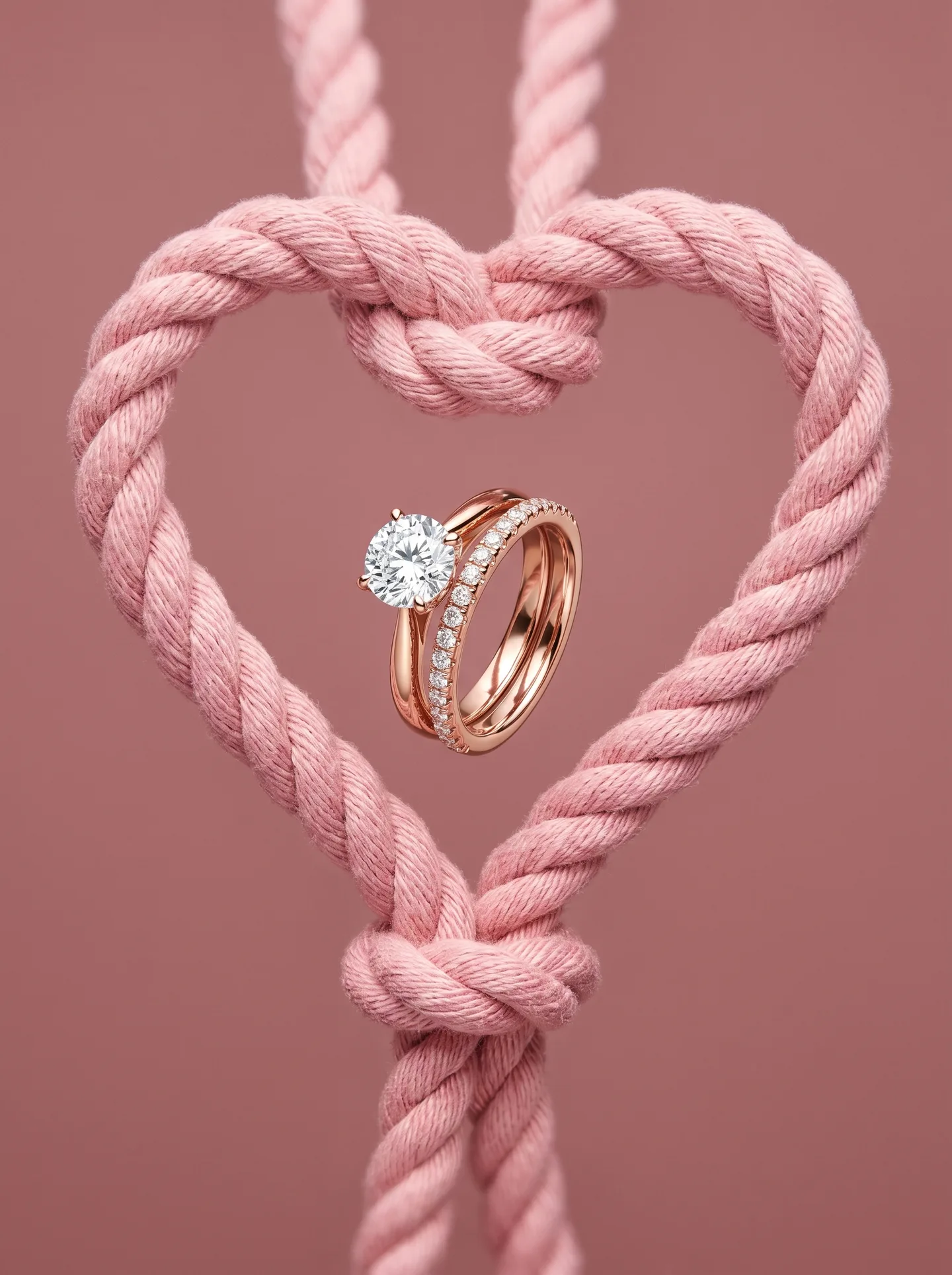 A Pair Of Intertwined Rose Gold AI Photo Prompt generated preview