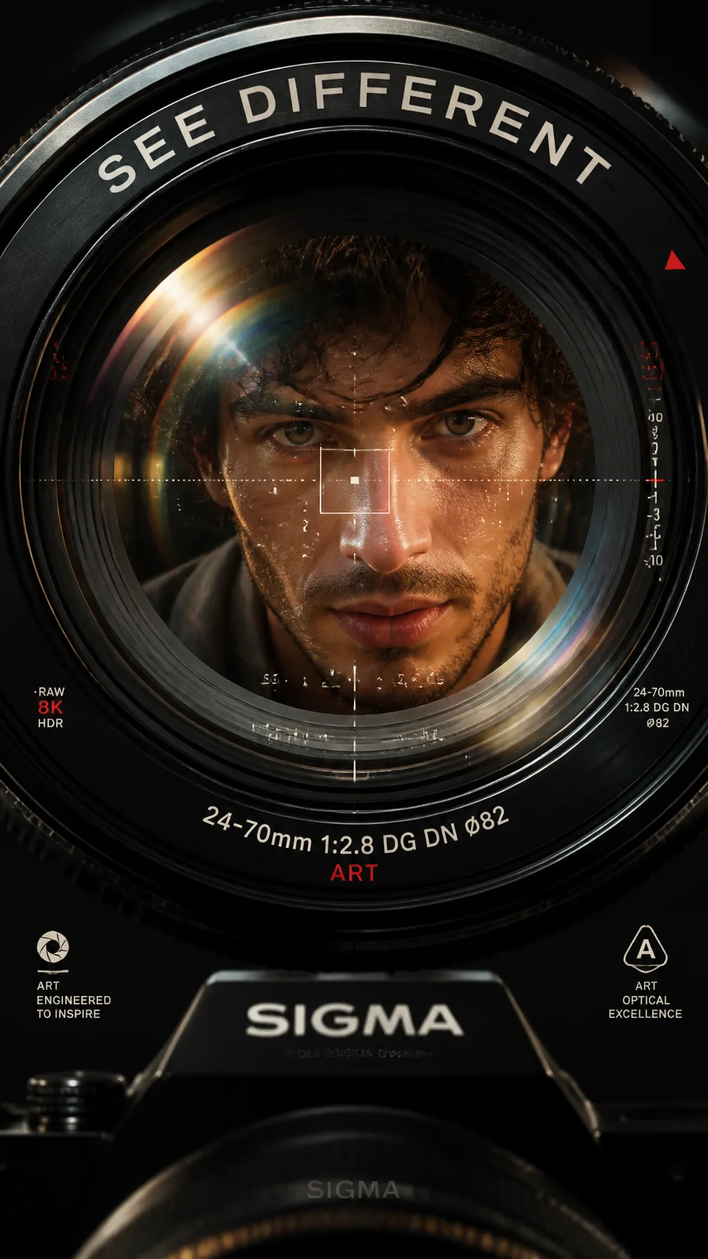 A Premium 9:16 Camera Advertising Poster AI Photo Prompt generated preview