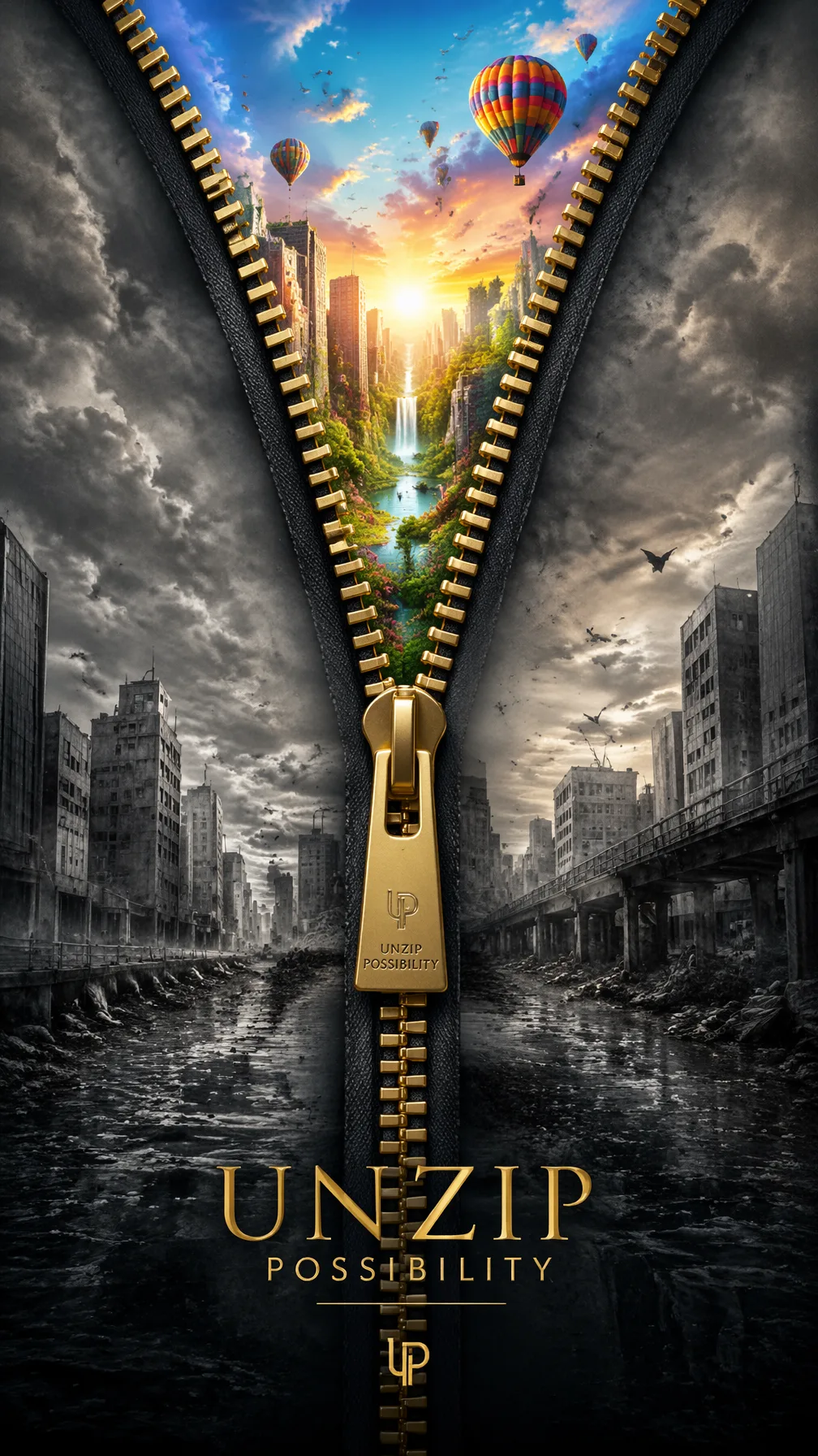 A Premium 9:16 Fashion Advertising Poster AI Photo Prompt generated preview