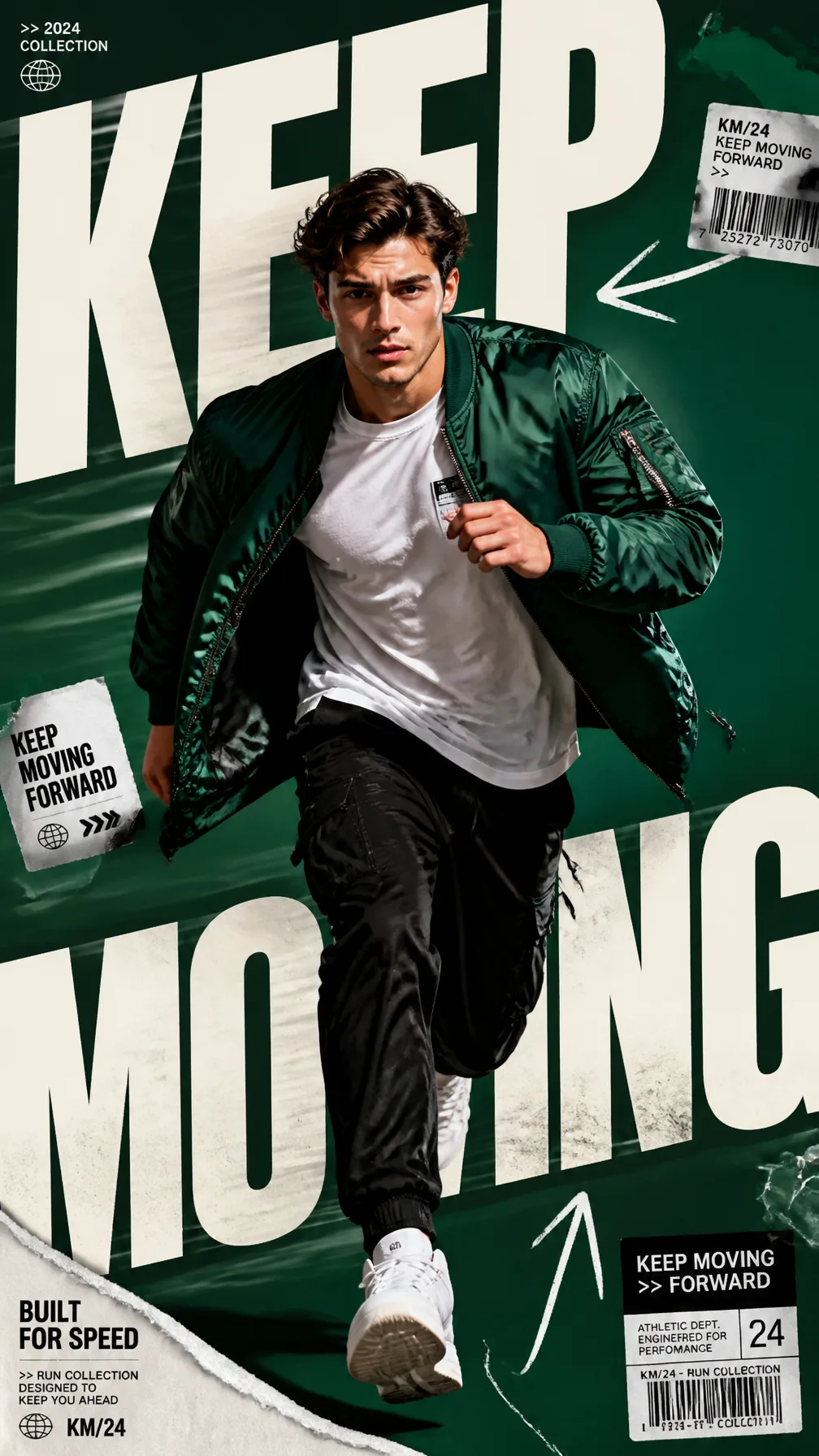 A Premium 9:16 Fashion Editorial Campaign Poster AI Photo Prompt generated preview