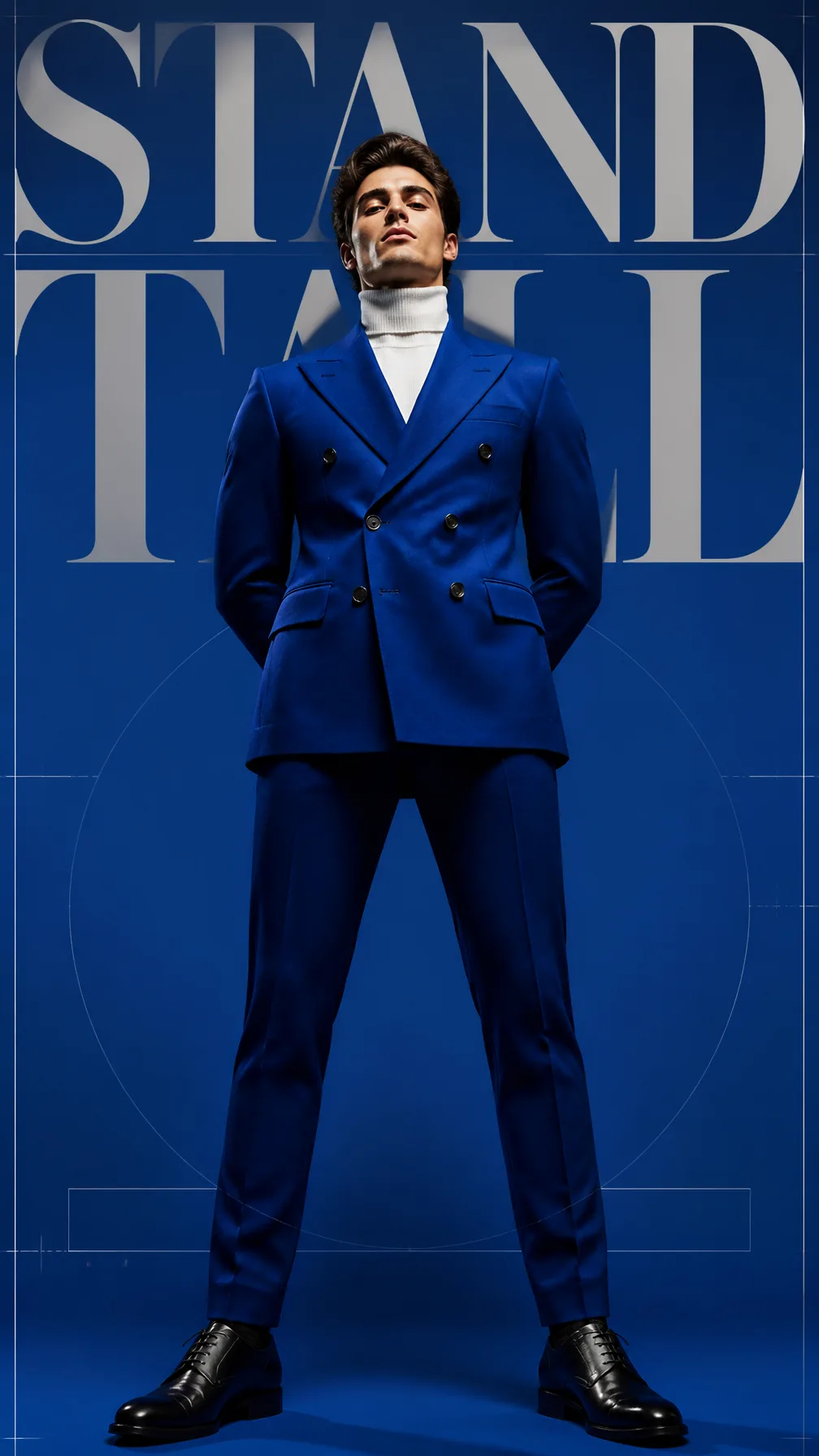 A Premium 9:16 Men'S Editorial Advertising Poster AI Photo Prompt generated preview