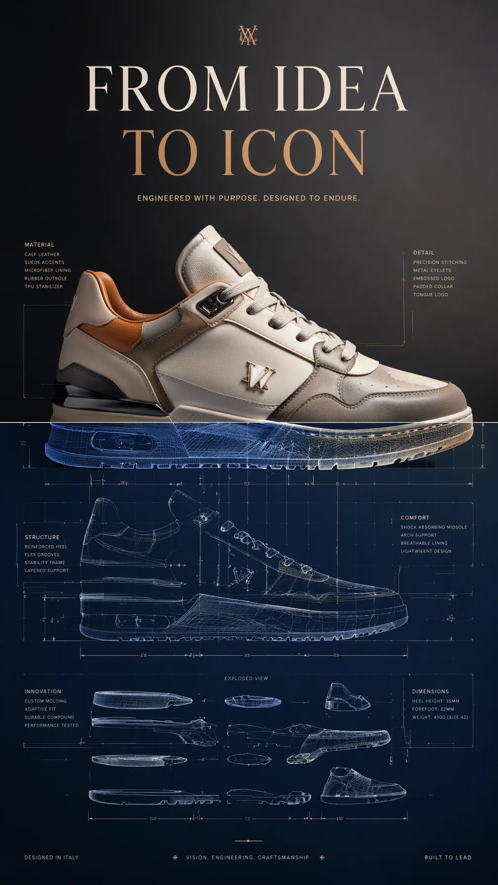 A Premium 9:16 Sneaker Advertising Poster AI Photo Prompt Edition 2 generated preview