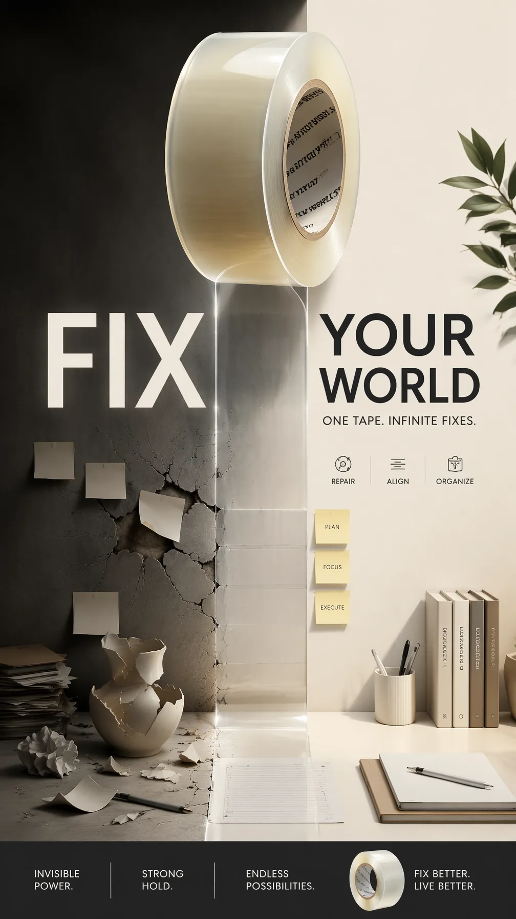 A Premium 9:16 Stationery Advertising Poster AI Photo Prompt generated preview