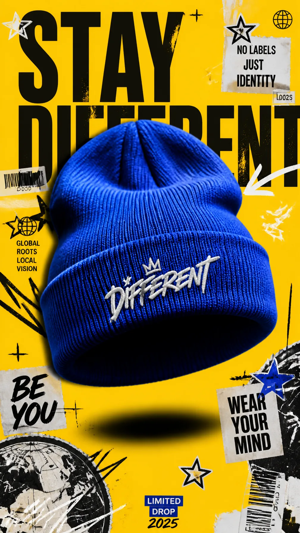 A Premium 9:16 Streetwear Accessories Advertising Poster AI Photo Prompt generated preview