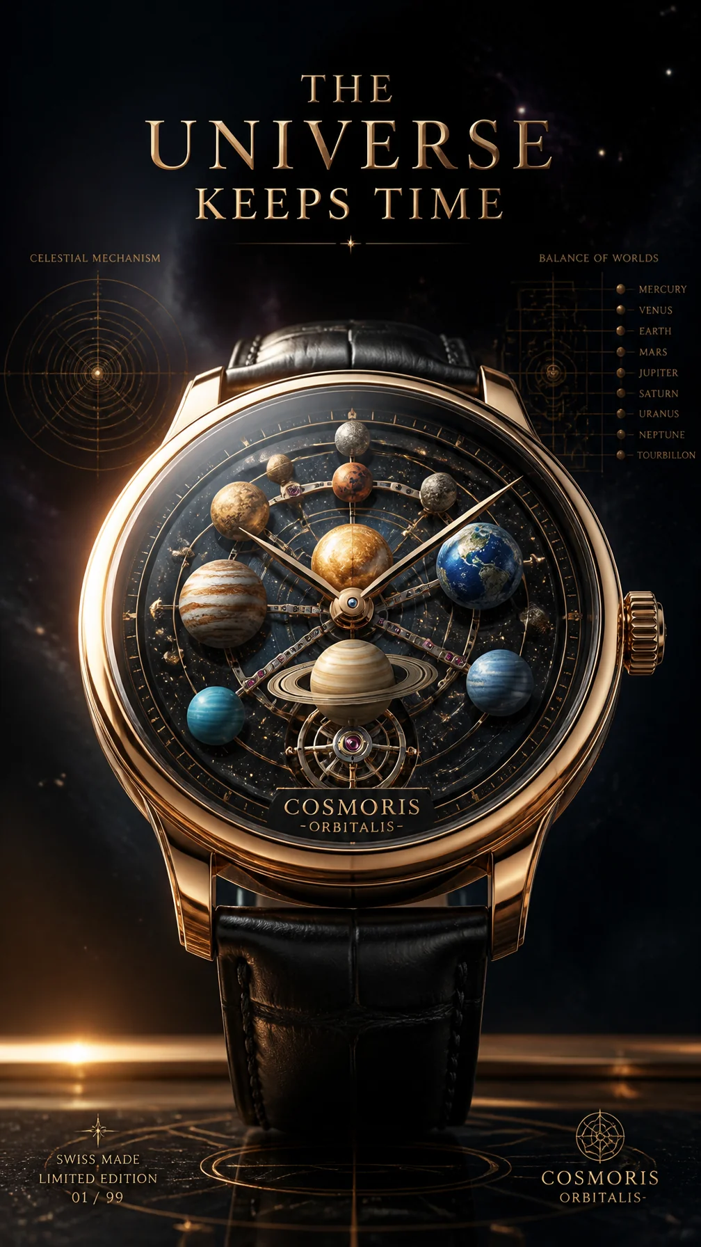 A Premium 9:16 Watch Advertising Poster AI Photo Prompt generated preview