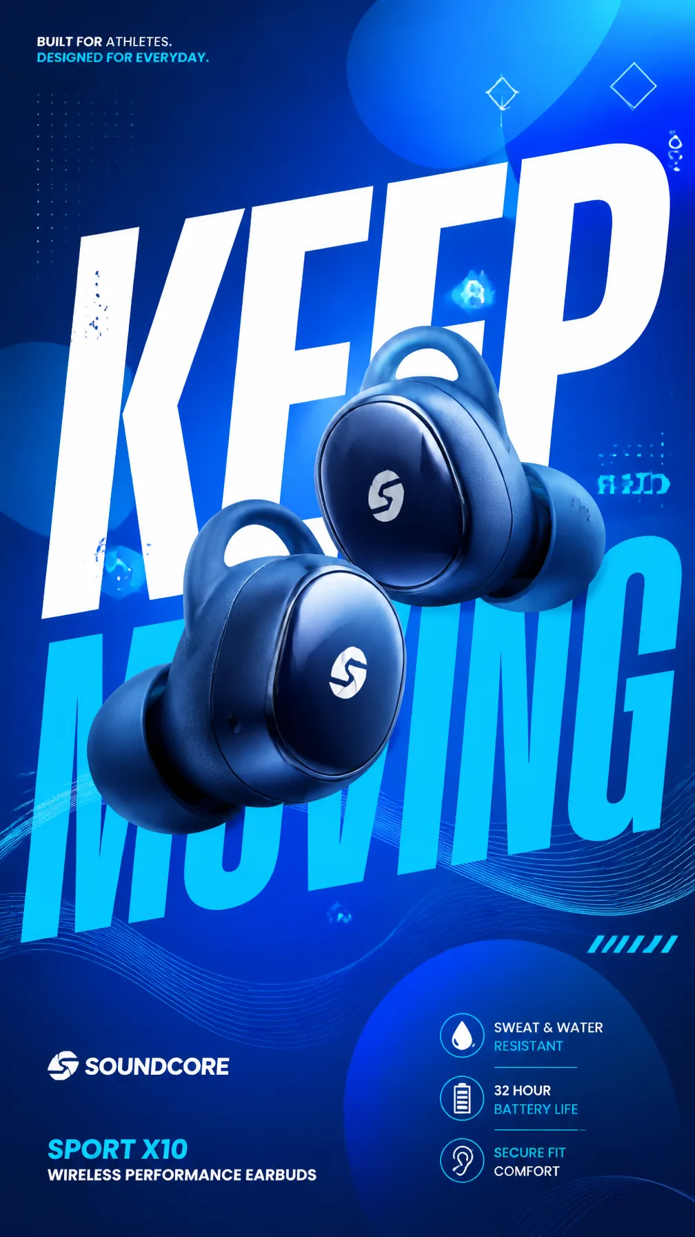 A Premium Commercial Sports-Lifestyle Advertising Poster AI Photo Prompt generated preview