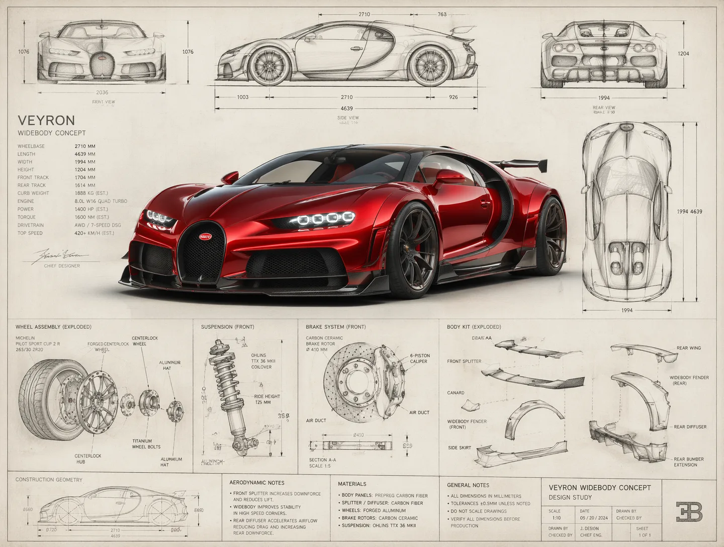 A Professional Automotive Concept Design Board AI Photo Prompt generated preview