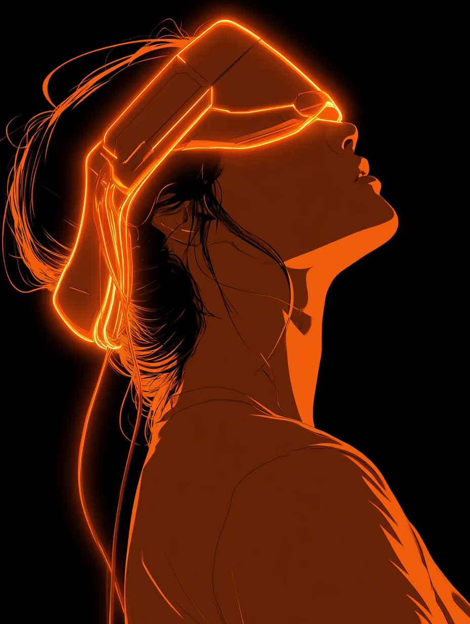 A Silhouette Of A Woman In AI Photo Prompt generated preview