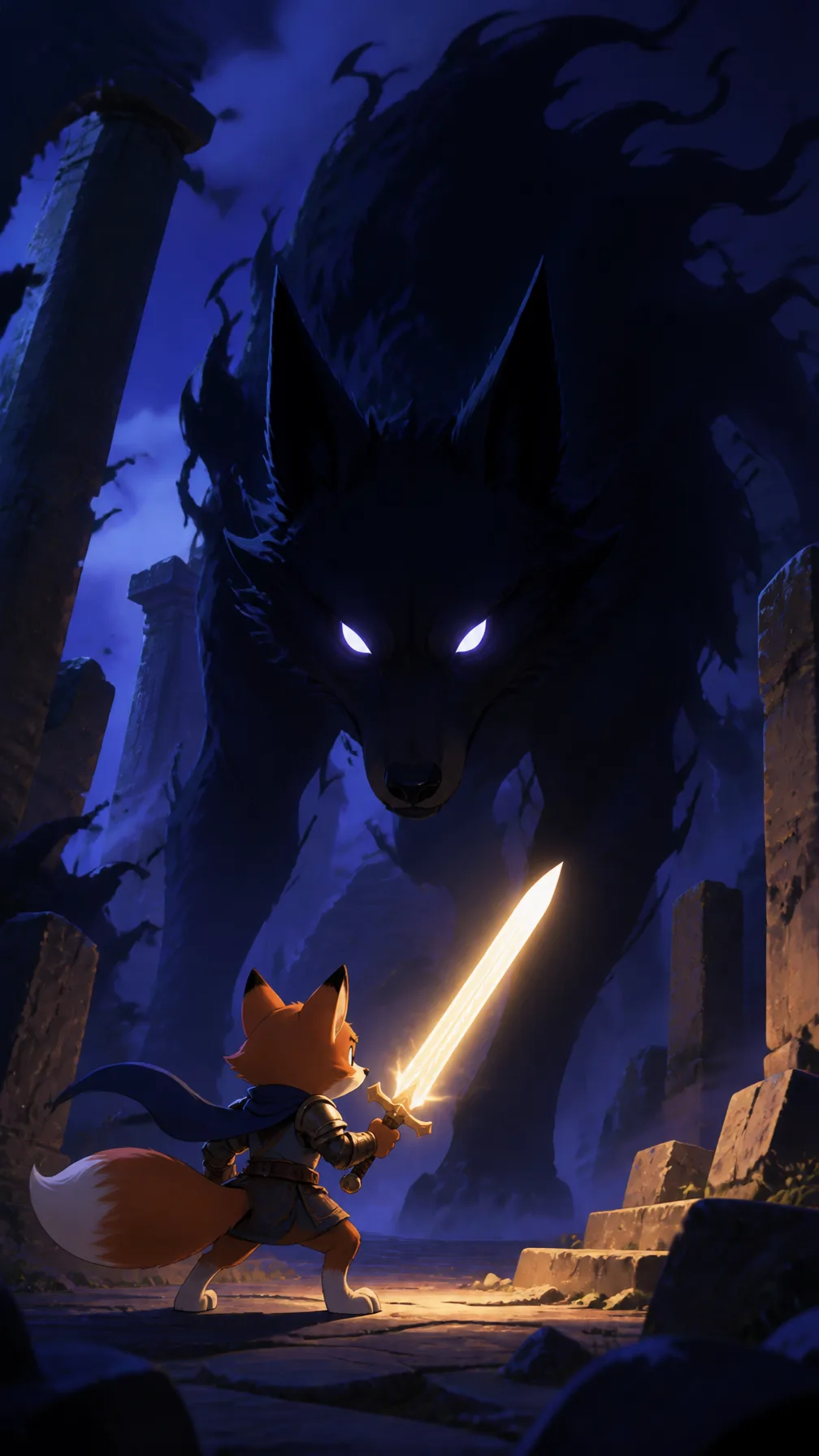 A Small Fox In Armor Faces AI Photo Prompt generated preview