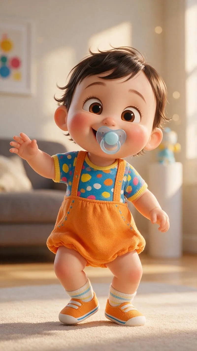 A Super Cute 3D Animated Baby AI Photo Prompt generated preview