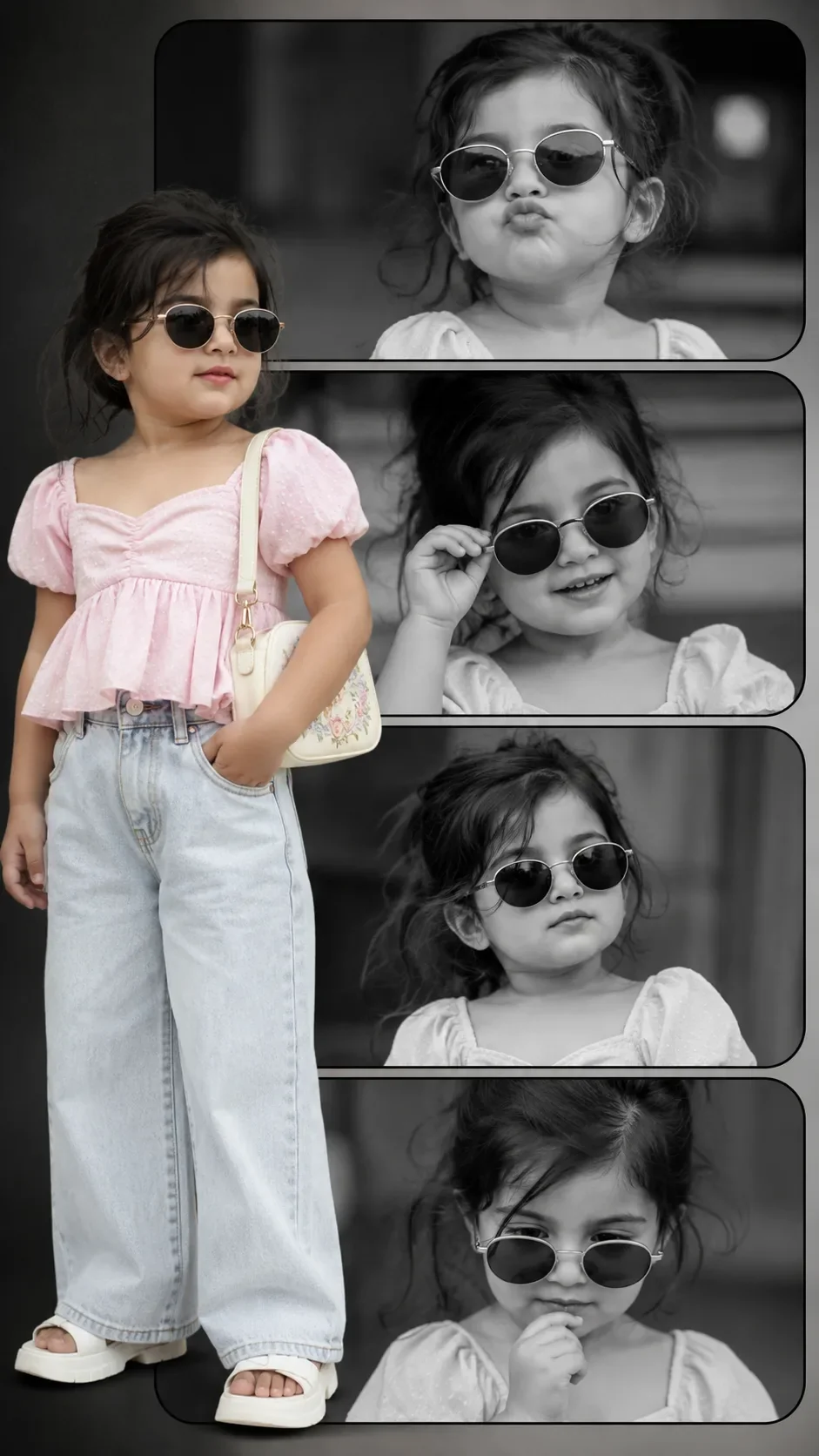 A vertical college design for a baby girl AI Photo Prompt preview example result