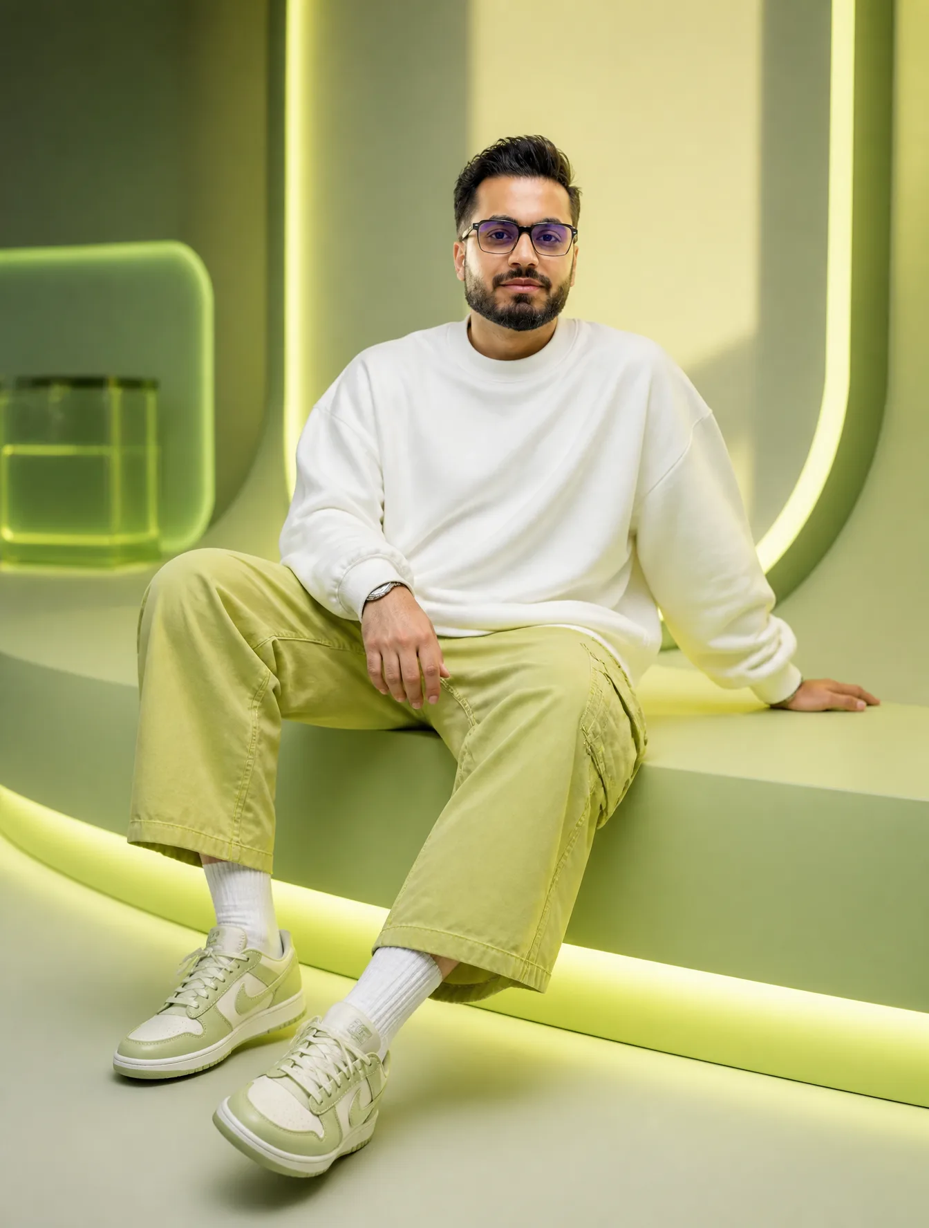 A Young Man With A Slight AI Photo Prompt generated preview