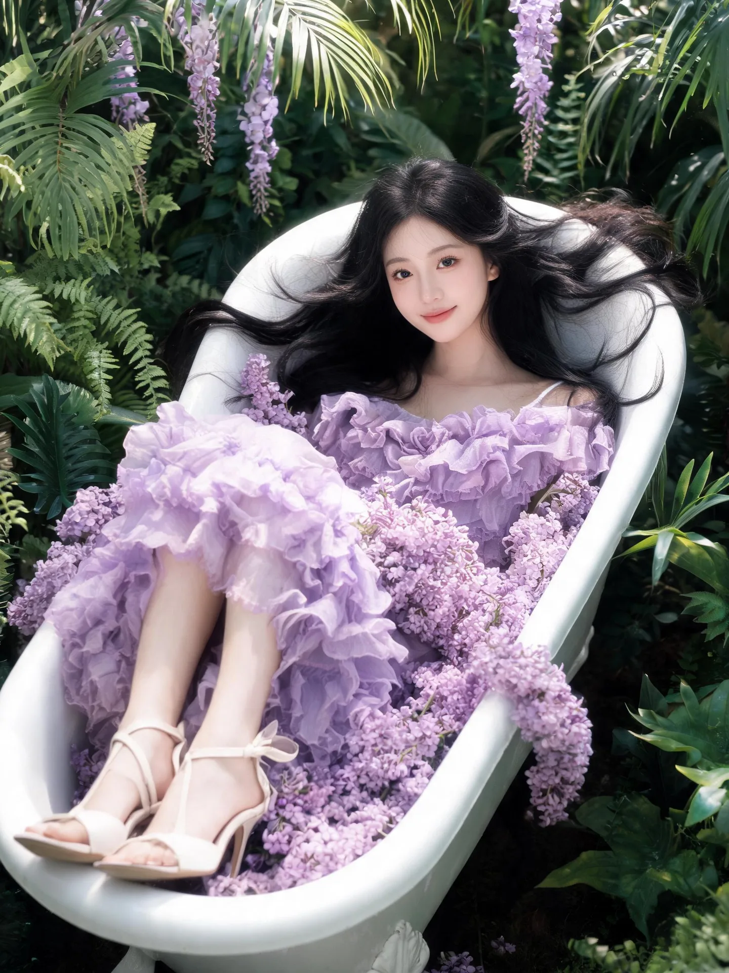 A Young Woman Wearing An Elaborate AI Photo Prompt generated preview
