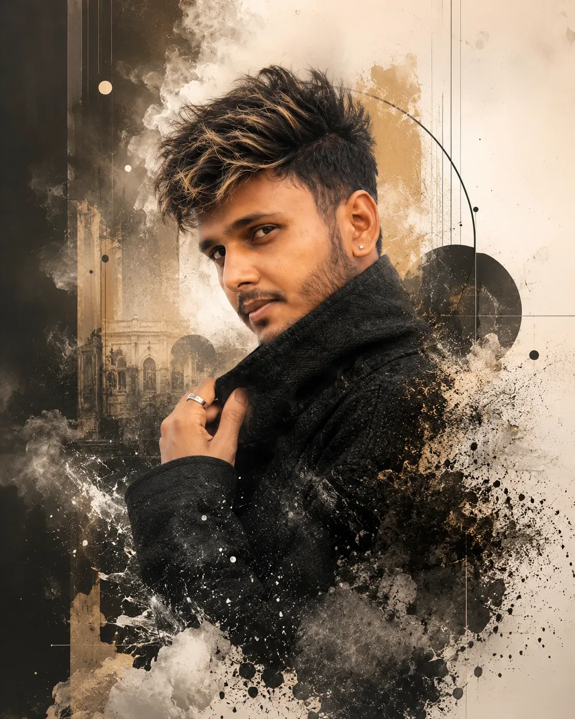 Abstract Luxury Fashion Portrait AI Photo Prompt preview example result