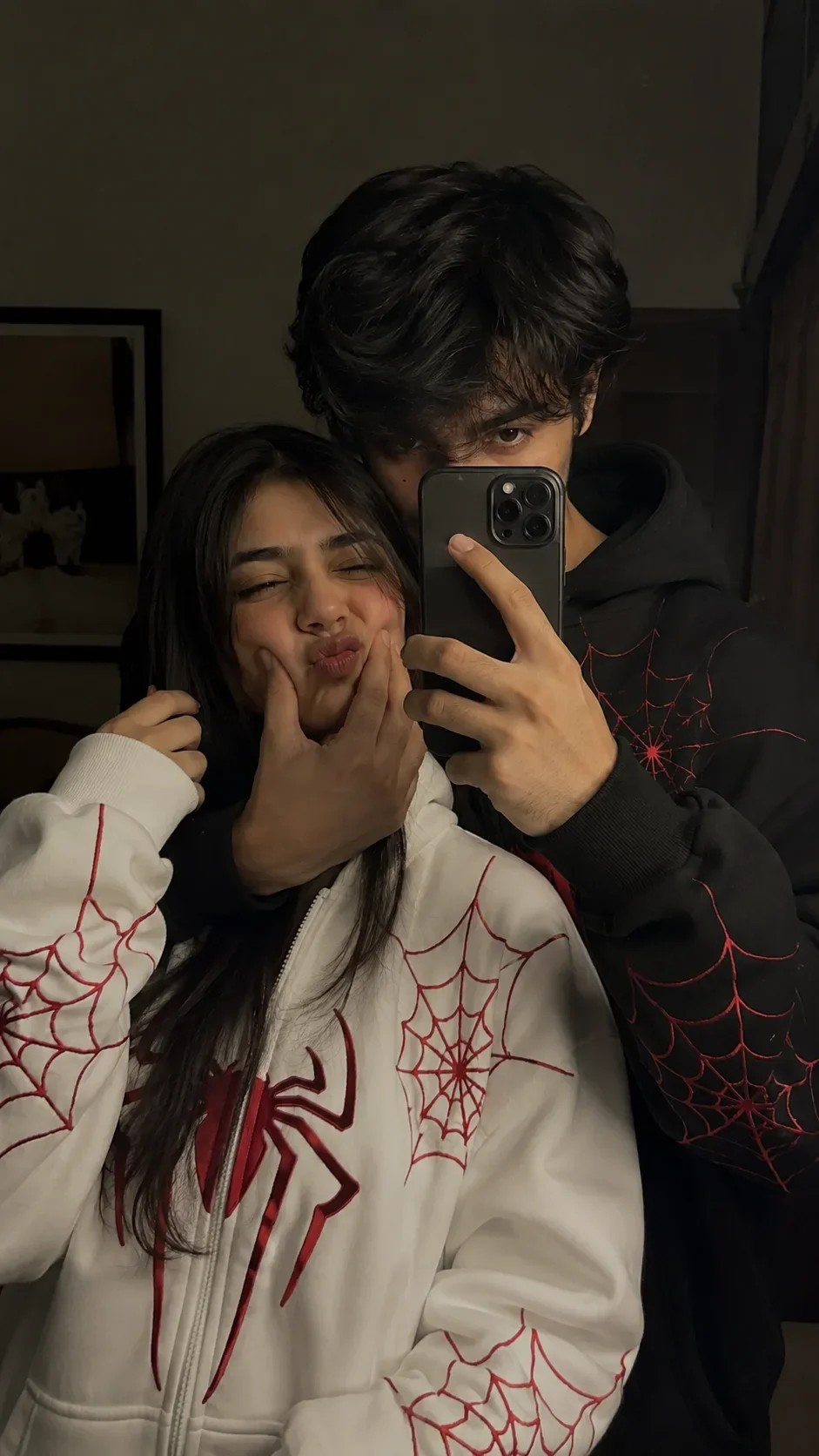 Aesthetic Young Couple Golden Hour Candid Photoshoot AI Prompt preview example result