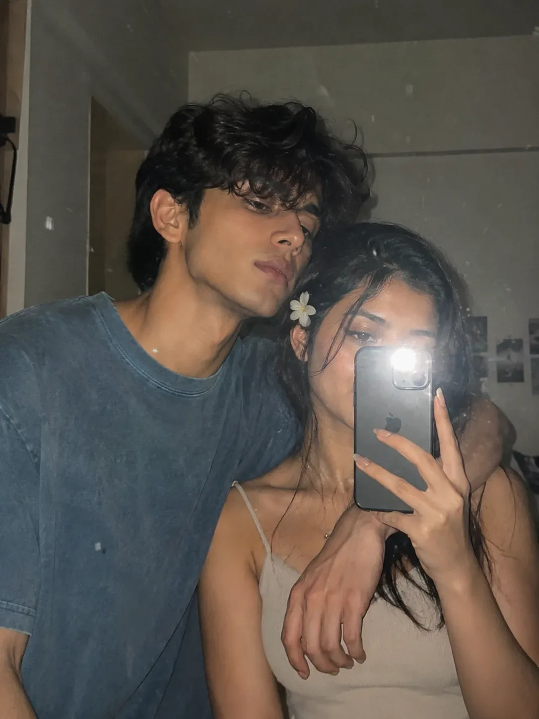 After Midnight Imperfect Mirror Selfie AI Photo Prompt preview example result