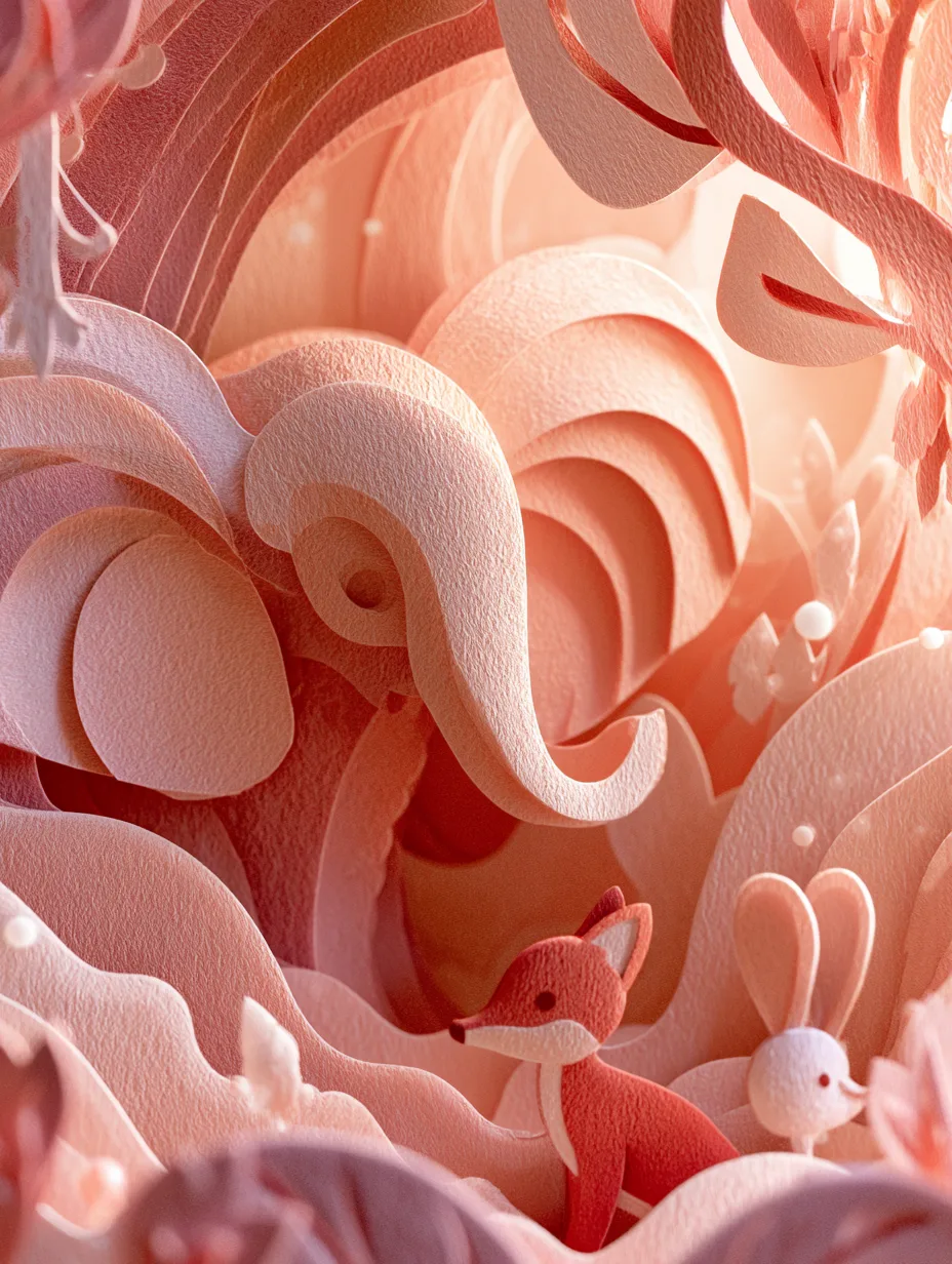 An Enchanting Paper-Cut Diorama World Made AI Photo Prompt generated preview