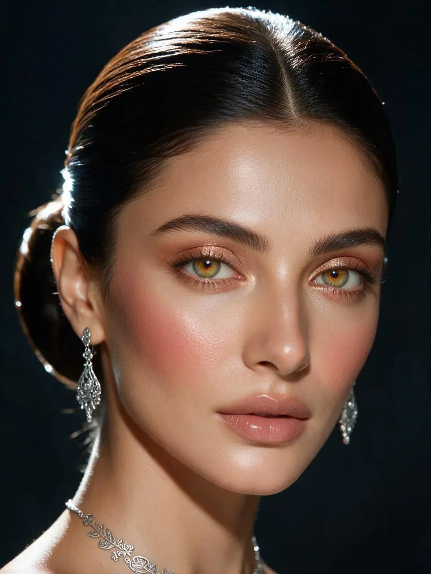 An Extreme Close-Up Beauty Portrait Focusing AI Photo Prompt generated preview