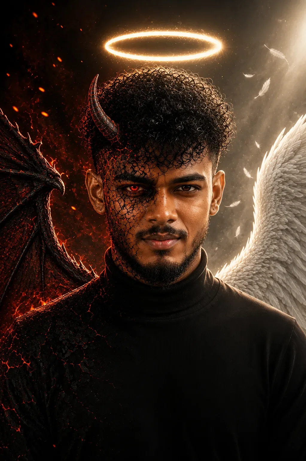 Angel Or Demon AI Photo Prompt preview example result