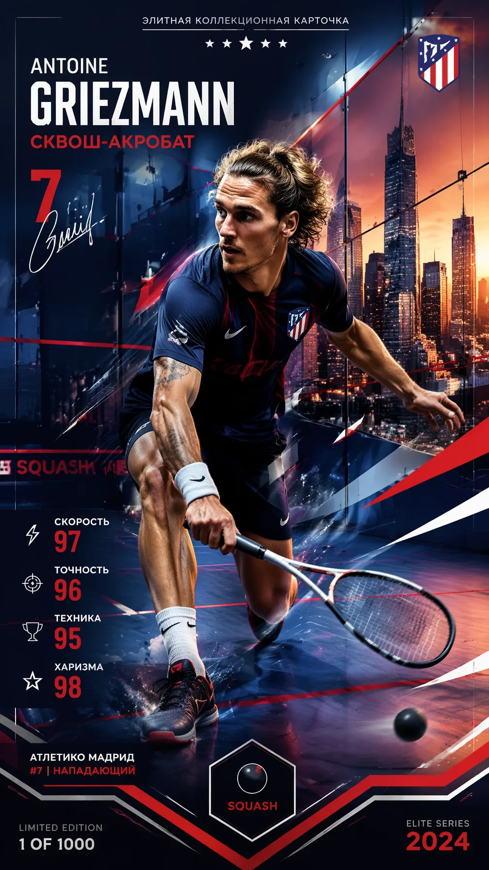 Antoine Griezmann 9:16 AI Photo Prompt generated preview