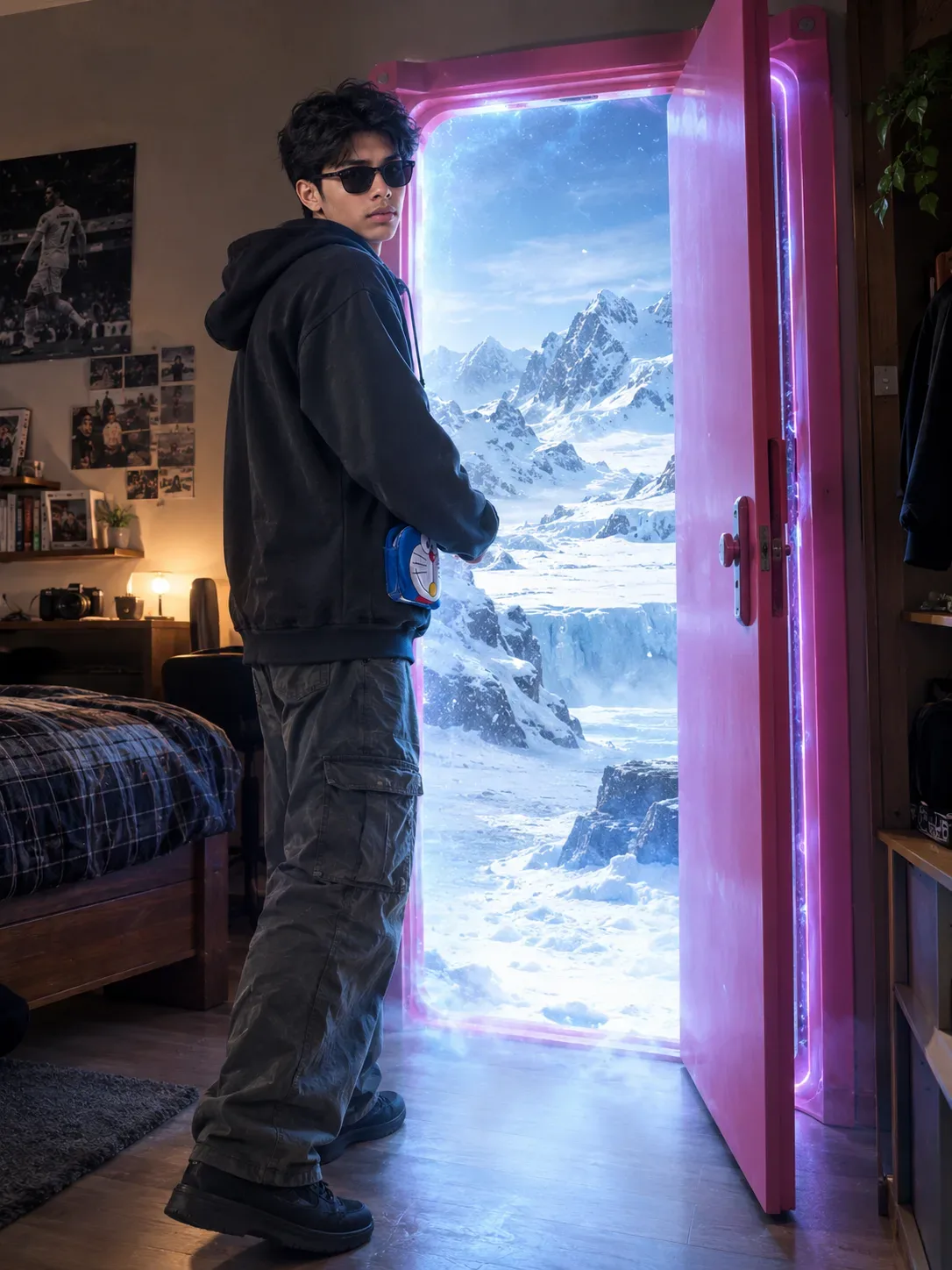 Anywhere Door Portrait AI Photo Prompt preview example result