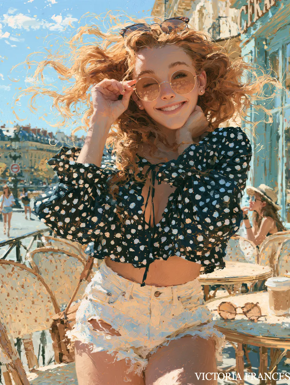 Art By Victoria Frances Happy Smile AI Photo Prompt generated preview