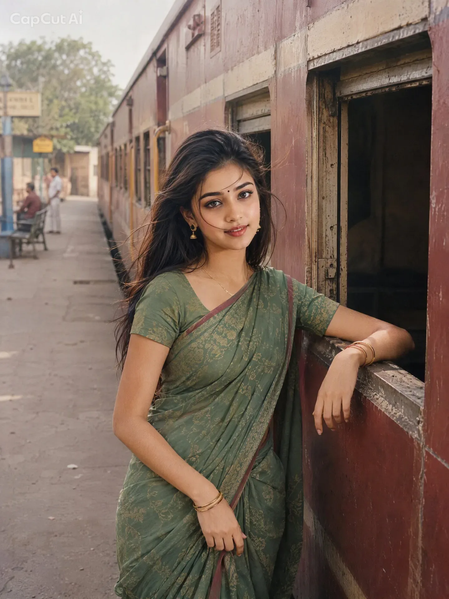 Authentic Early-1990s Railway Portrait AI Photo Prompt preview example result
